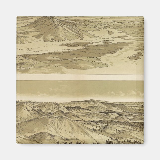 Blick vom Berg Trumbull und Monte Emma Magnet (Vorne)