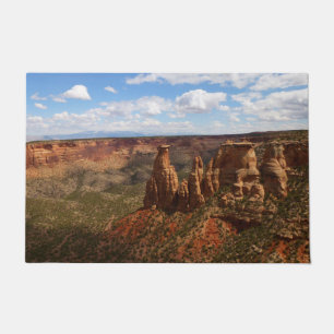 Blick vom Canyon Rim Trail im Colorado Monument Fußmatte