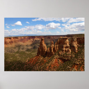 Blick vom Canyon Rim Trail im Colorado Monument Poster