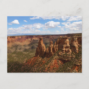 Blick vom Canyon Rim Trail im Colorado Monument Postkarte