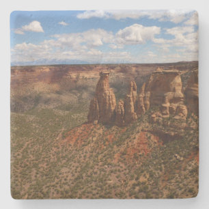 Blick vom Canyon Rim Trail im Colorado Monument Steinuntersetzer