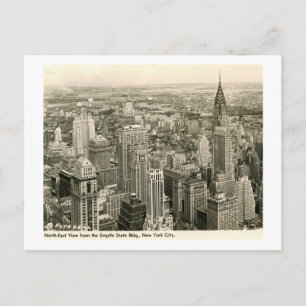 Blick vom Empire State Bldg., New York Vintage Postkarte