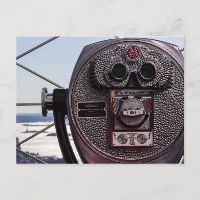 Blick vom Empire State Gebäude, NYC Postkarte (Vorderseite)