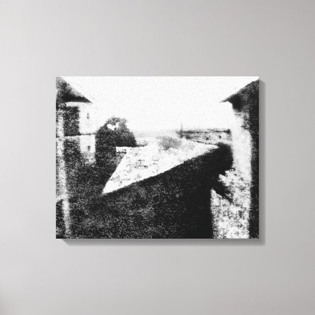 Blick vom Fenster im Le Gras Leinwanddruck (Vorderseite)