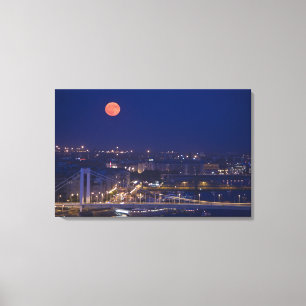 Blick vom Fishermens-Bastion neben Matyas Leinwanddruck