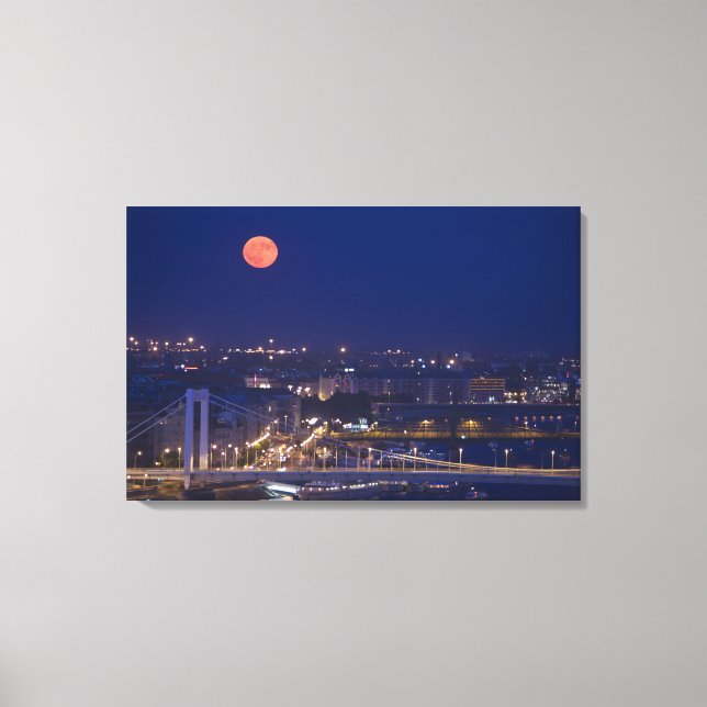 Blick vom Fishermens-Bastion neben Matyas Leinwanddruck (Vorderseite)