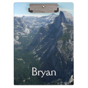 Blick vom Glacier Point im Yosemite National Park Klemmbrett