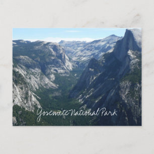 Blick vom Glacier Point im Yosemite National Park Postkarte