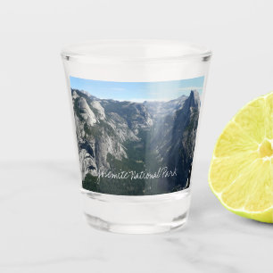 Blick vom Glacier Point im Yosemite National Park Schnapsglas