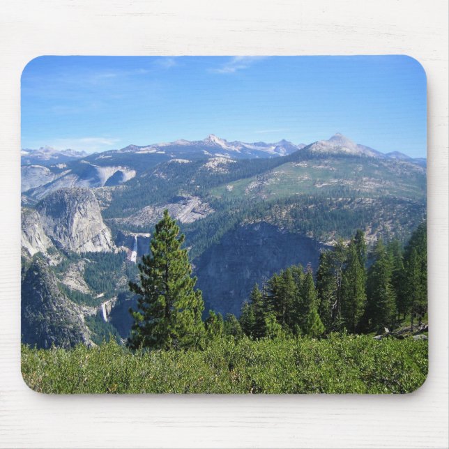 Blick vom Glacier Point, Yosemite, CA Mousepad (Vorne)