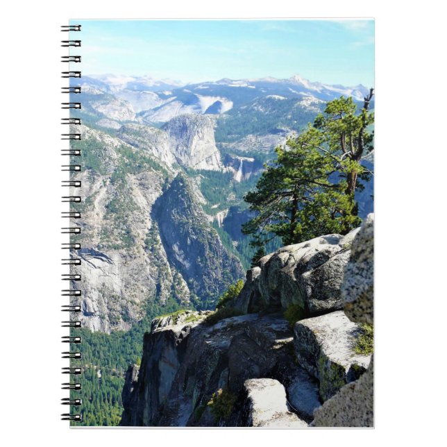 Blick vom Glacier Point, Yosemite, CA Notizblock (Vorderseite)