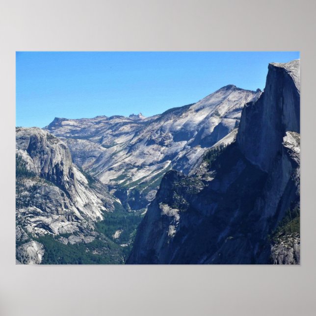 Blick vom Glacier Point, Yosemite, CA Poster (Vorne)