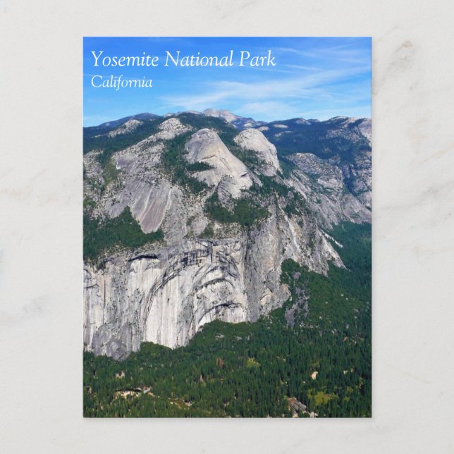 Blick vom Glacier Point, Yosemite, CA Postkarte (Vorderseite)