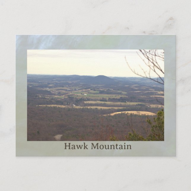 Blick vom Hawk Mountain Grußkarte Postkarte (Vorderseite)