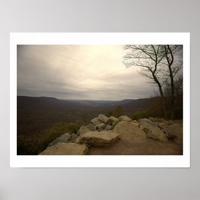 Blick vom Hawk Mountain Poster (Vorne)
