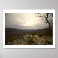 Blick vom Hawk Mountain Poster