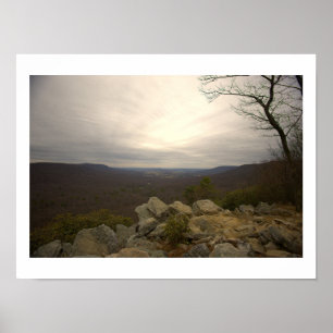 Blick vom Hawk Mountain Poster