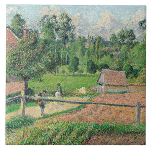 Blick vom Künstlerfenster Camille Pissarro Fliese