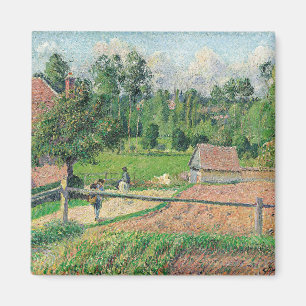 Blick vom Künstlerfenster Camille Pissarro Magnet