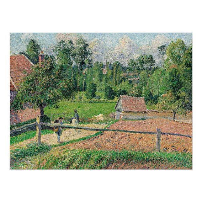 Blick vom Künstlerfenster Camille Pissarro Poster (Vorderseite)