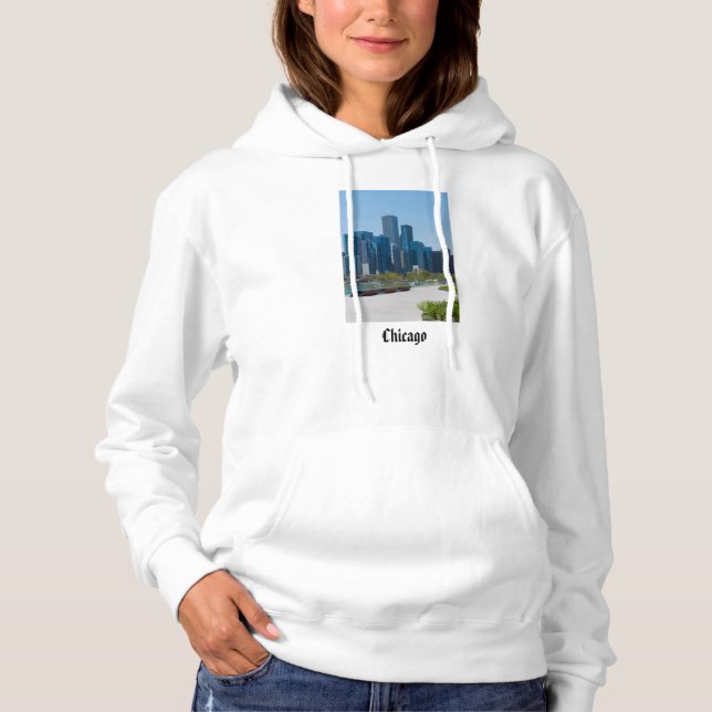 Blick vom Marinestreff Hoodie (Vorderseite)