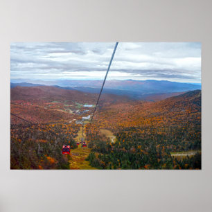 Blick vom Mount Mansfield, Vermont, im Herbst Poster