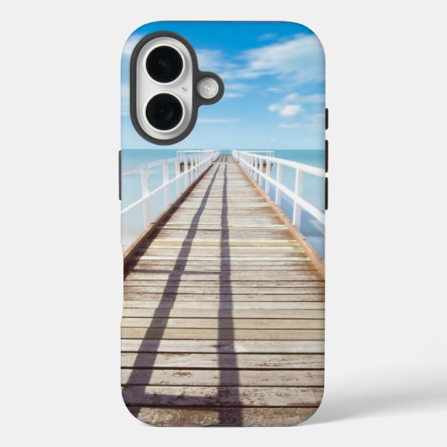 Blick vom Pier über Meer Case-Mate iPhone Hülle (Rückseite)