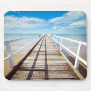 Blick vom Pier über Meer Mousepad