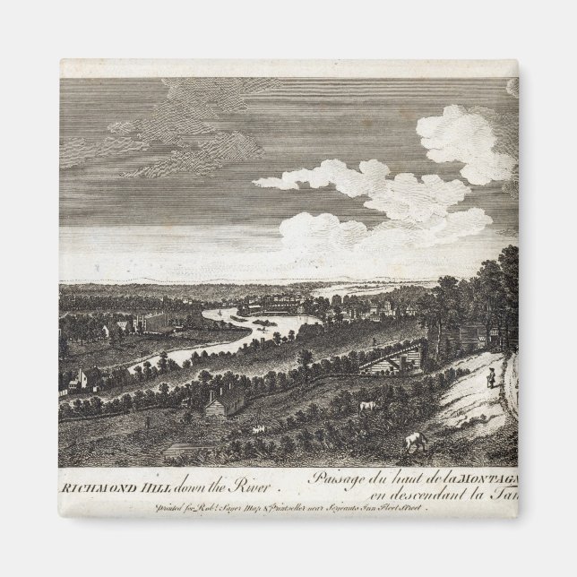 Blick vom Richmond Hill auf den Fluss Magnet (Vorne)