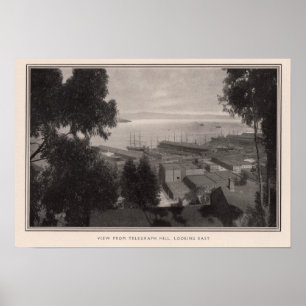Blick vom Telegraph Hill nach Osten Poster