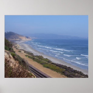 Blick vom Weg (Del Mar) Poster