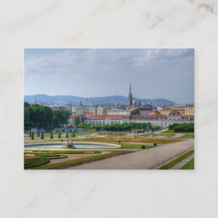 Blick von Belvedere über Wien Österreich Visitenkarte