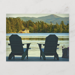 Blick von den Adirondack-Stühlen in den Adirondack Postkarte