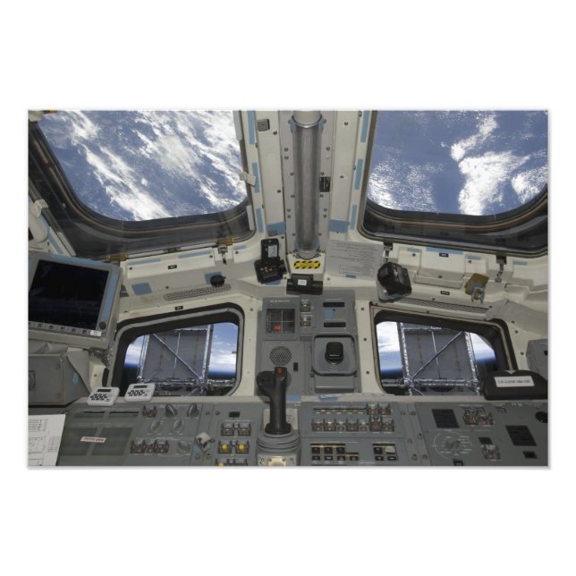 Blick von innen auf das Cockpit Fotodruck (Vorne)