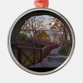 Blick von innen gesehen ornament aus metall