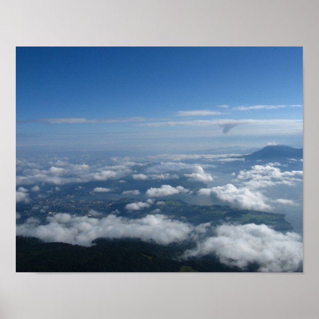 Blick von Pilatus Poster (Vorne)