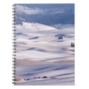 Blick von Steptoe Butte von Hügeln überdacht Notizblock