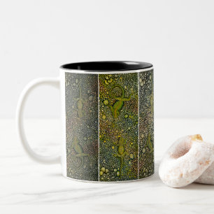 Blick weg vom Lizards Muster Zweifarbige Tasse