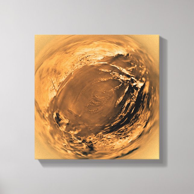 Blicke auf Titans Oberfläche Leinwanddruck (Vorderseite)