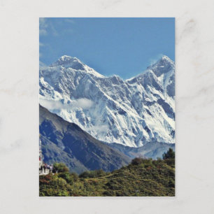 Blicke aus Nepal auf dem Weg zum MOUNT EVEREST Postkarte