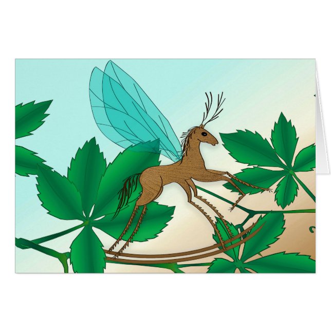 Blickende Glasinsekten - Rockingpferd (Vorderseite (Horizontal))