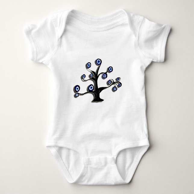 Blicks-Baum des Lebens Baby Strampler (Vorderseite)