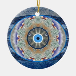 "Blicks-" Schutz-Weihnachtsbaum-Verzierung Keramikornament