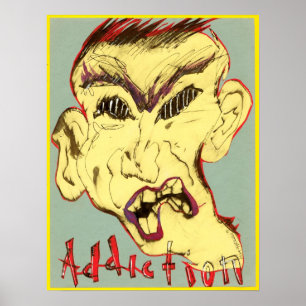 Blickwinkel des Suchtposters Poster