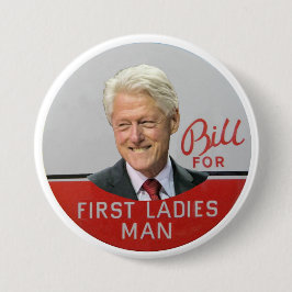 Blii Clinton für First Lady-Mann Button