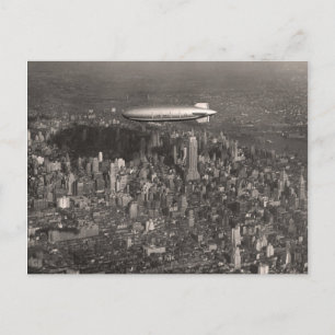Blimp Over New York Postcard - 1746493.jpg Postkarte