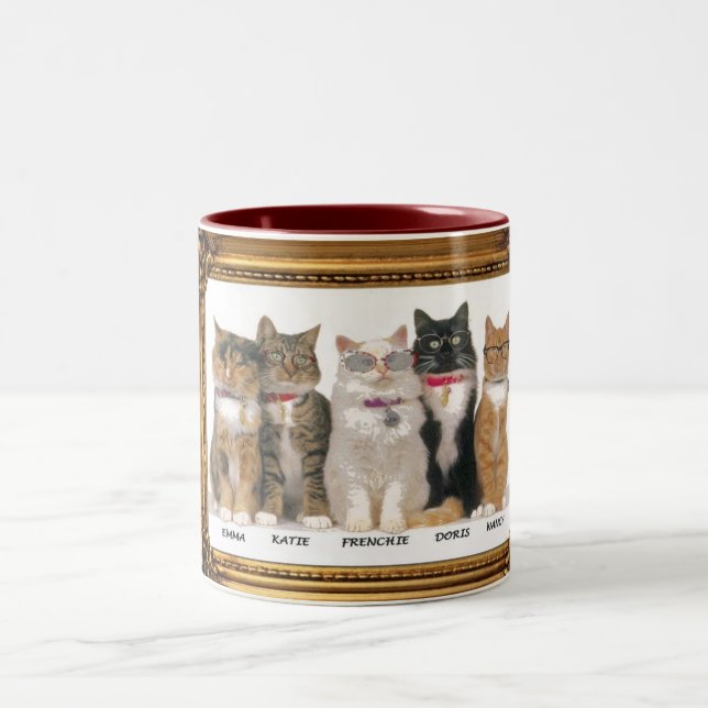 BLIND ALS ACAT, ZWEIFARBIGE TASSE (Mittel)
