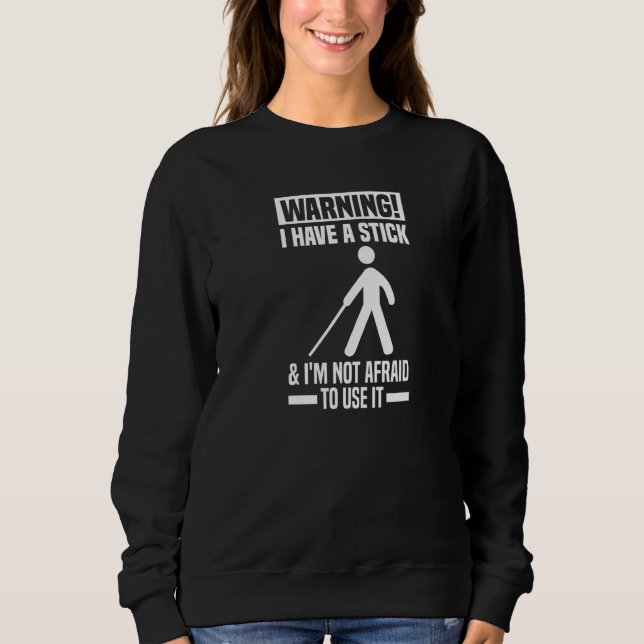 Blind Braille Visually Impaired Blindless Sweatshirt (Vorderseite)