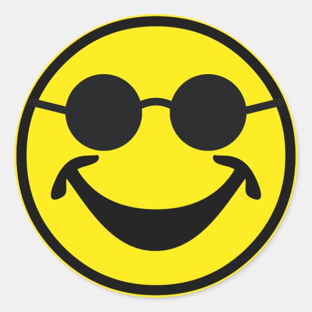 Blind gelb + Ihr Rücken. Ideen Runder Aufkleber (Vorderseite)