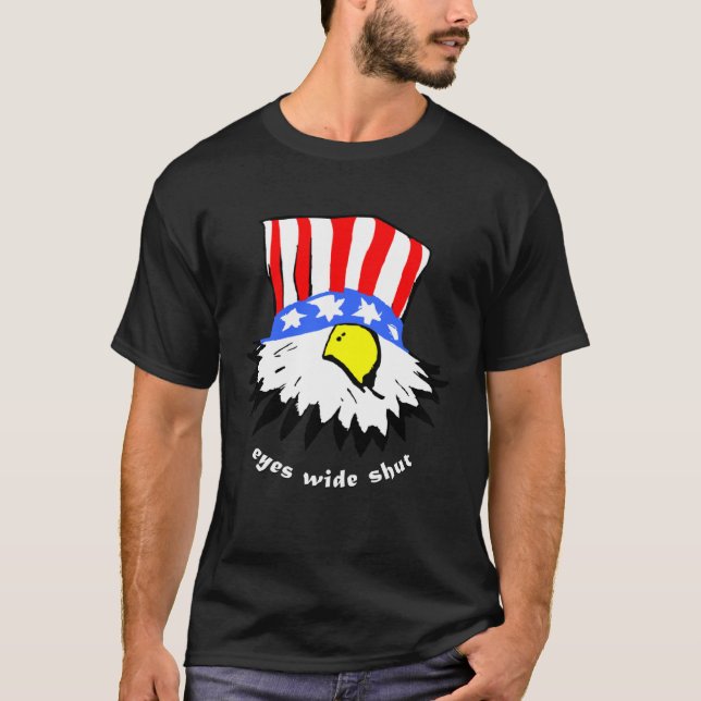 Blind Hawk  Eyes Wide Shut  USA T-Shirt (Vorderseite)